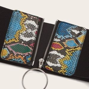 Multi-Colored Snakeskin Belt